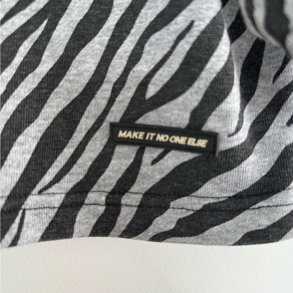 No One Else Zebra Print Crop Tee - Picture 5 of 5